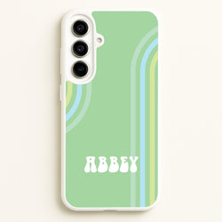 Retro Green Personalised Name  - Personalised Phone Case for Galaxy A56