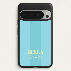 Blue Stripe Personalised Name  - Personalised Phone Case for Google Pixel 9 Pro XL