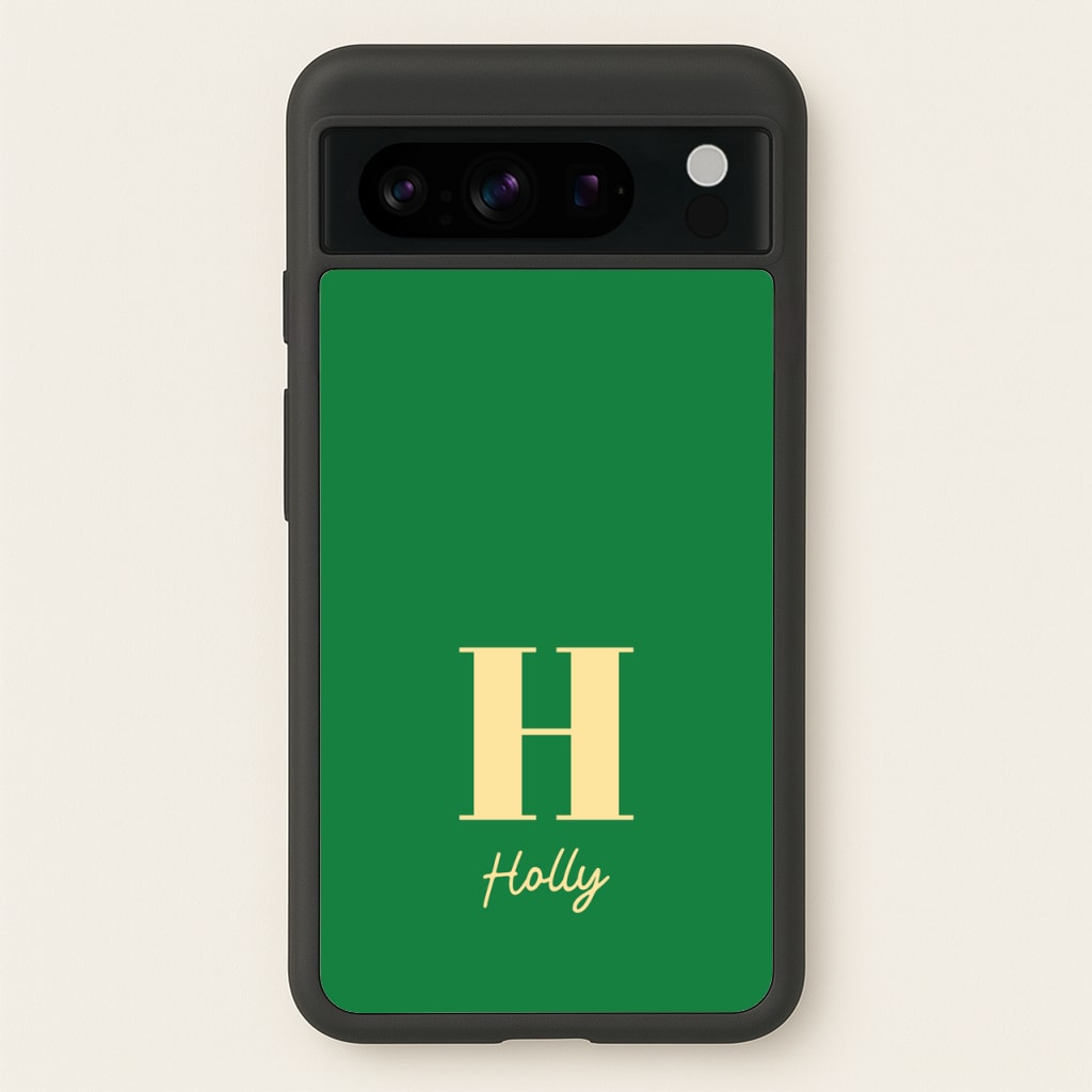 Dark Green Personalised Name  - Personalised Phone Case for Google Pixel 8 Pro