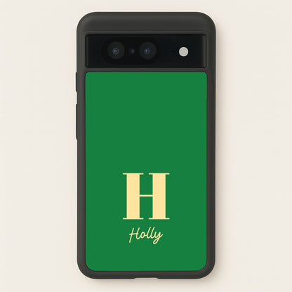Dark Green Personalised Name  - Personalised Phone Case for Google Pixel 8