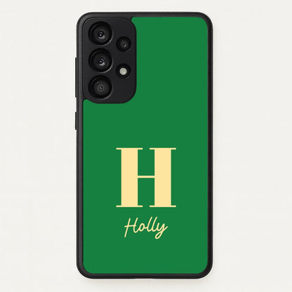 Dark Green Personalised Name  - Personalised Phone Case for Galaxy A33
