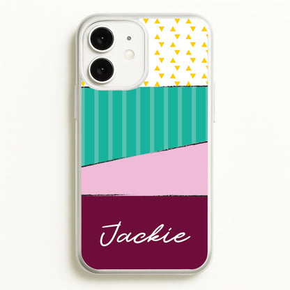Geometric Patterns Personalised Name  - Personalised Phone Case for iPhone 11