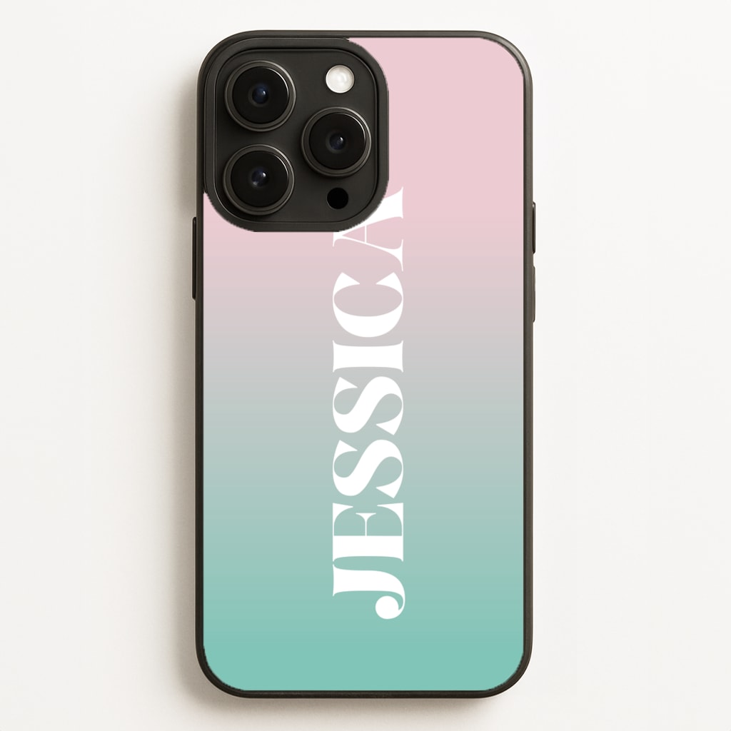 Gradient Personalised Name  - Personalised Phone Case for iPhone 16 Pro Max