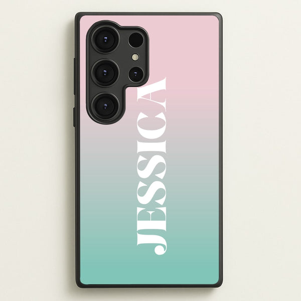 Gradient Personalised Name  - Personalised Phone Case for Galaxy S25 Ultra