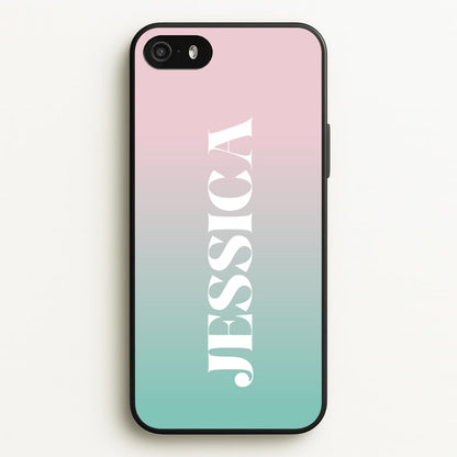 Gradient Personalised Name  - Personalised Phone Case for iPhone 5 / 5s / SE 2016