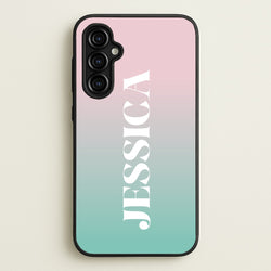 Gradient Personalised Name  - Personalised Phone Case for Galaxy A54