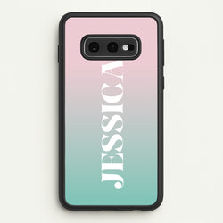 Gradient Personalised Name  - Personalised Phone Case for Galaxy S10e