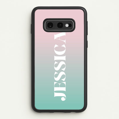 Gradient Personalised Name  - Personalised Phone Case for Galaxy S10e