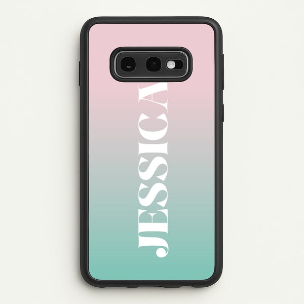 Gradient Personalised Name  - Personalised Phone Case for Galaxy S10e