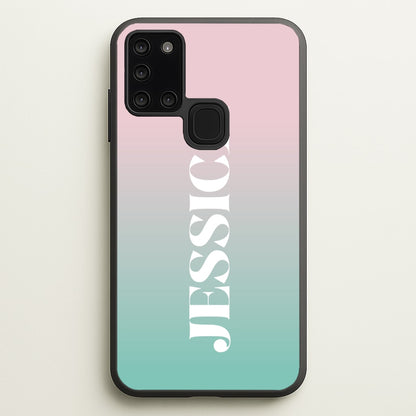 Gradient Personalised Name  - Personalised Phone Case for Galaxy A21s