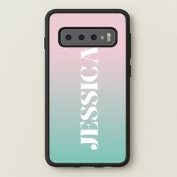 Gradient Personalised Name  - Personalised Phone Case for Galaxy S10