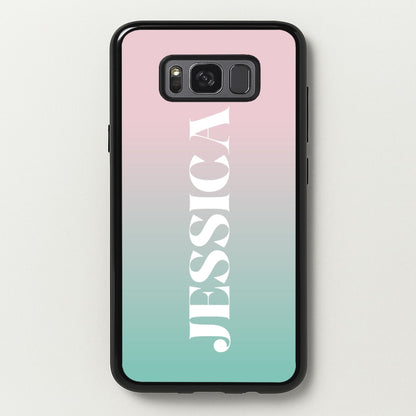 Gradient Personalised Name  - Personalised Phone Case for Galaxy S8 Plus