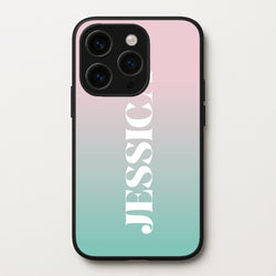 Gradient Personalised Name  - Personalised Phone Case for iPhone 15 Pro Max