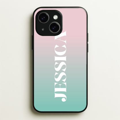 Gradient Personalised Name  - Personalised Phone Case for iPhone 14