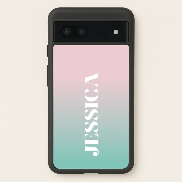 Gradient Personalised Name  - Personalised Phone Case for Google Pixel 7a