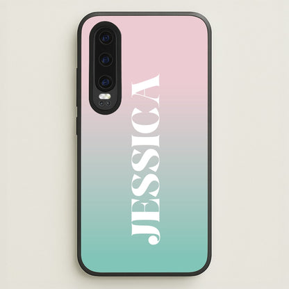 Gradient Personalised Name  - Personalised Phone Case for Huawei P30