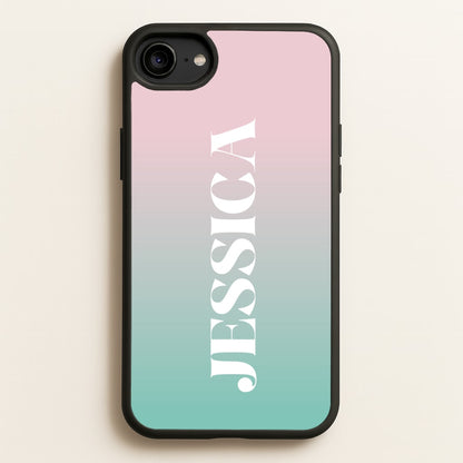 Gradient Personalised Name  - Personalised Phone Case for iPhone 6 / 7 / 8 / SE