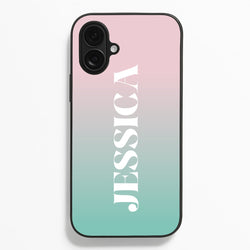 Gradient Personalised Name  - Personalised Phone Case for iPhone 16 Plus