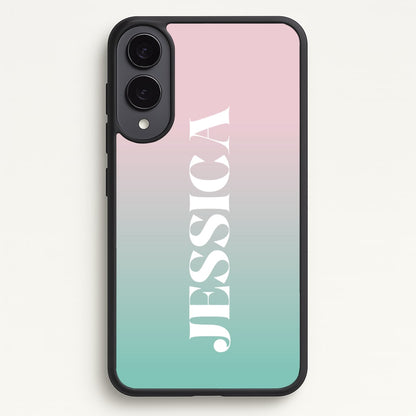 Gradient Personalised Name  - Personalised Phone Case for Galaxy S25 Edge