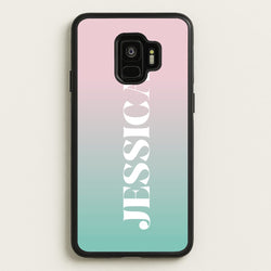Gradient Personalised Name  - Personalised Phone Case for Galaxy S9