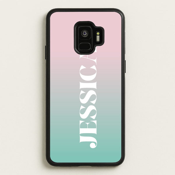Gradient Personalised Name  - Personalised Phone Case for Galaxy S9