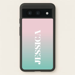 Gradient Personalised Name  - Personalised Phone Case for Google Pixel 8a
