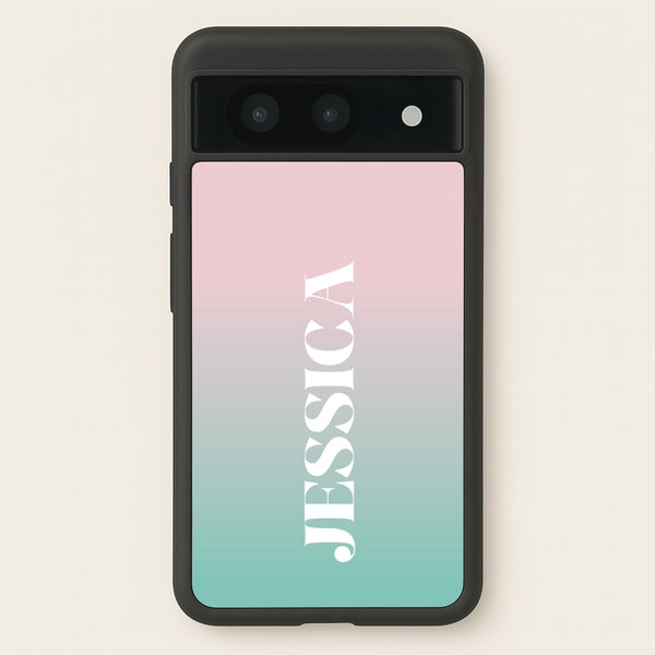Gradient Personalised Name  - Personalised Phone Case for Google Pixel 8a