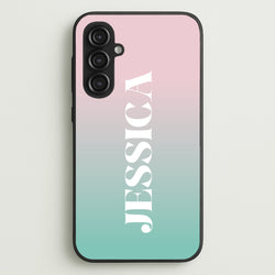 Gradient Personalised Name  - Personalised Phone Case for Galaxy S23FE