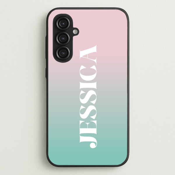 Gradient Personalised Name  - Personalised Phone Case for Galaxy S23FE