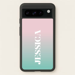 Gradient Personalised Name  - Personalised Phone Case for Google Pixel 8 Pro