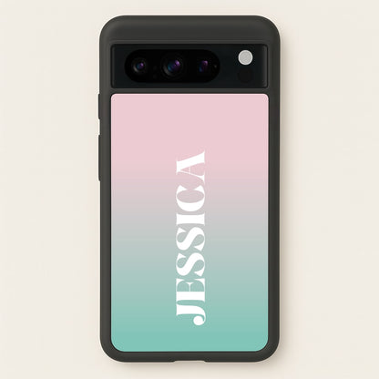 Gradient Personalised Name  - Personalised Phone Case for Google Pixel 8 Pro