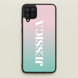 Gradient Personalised Name  - Personalised Phone Case for Galaxy A12