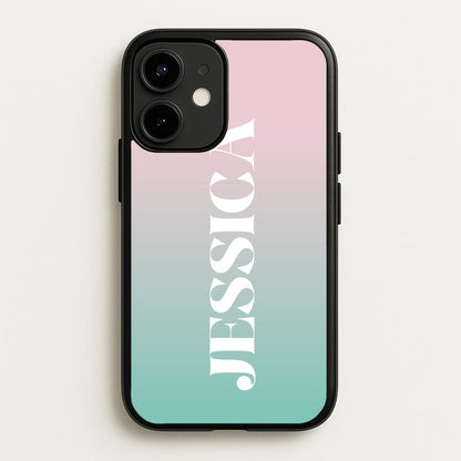 Gradient Personalised Name  - Personalised Phone Case for iPhone 12 Mini