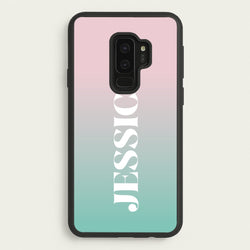 Gradient Personalised Name  - Personalised Phone Case for Galaxy S9 Plus