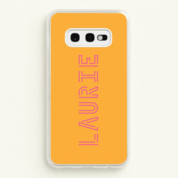 Neon Sign Personalised Name  - Personalised Phone Case for Galaxy S10e