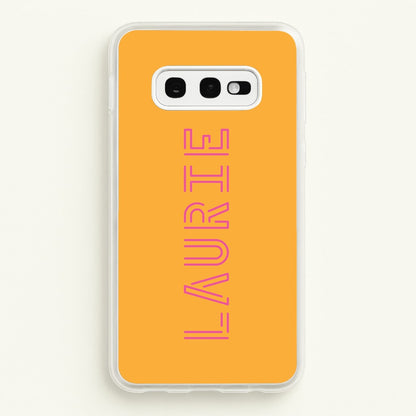 Neon Sign Personalised Name  - Personalised Phone Case for Galaxy S10e