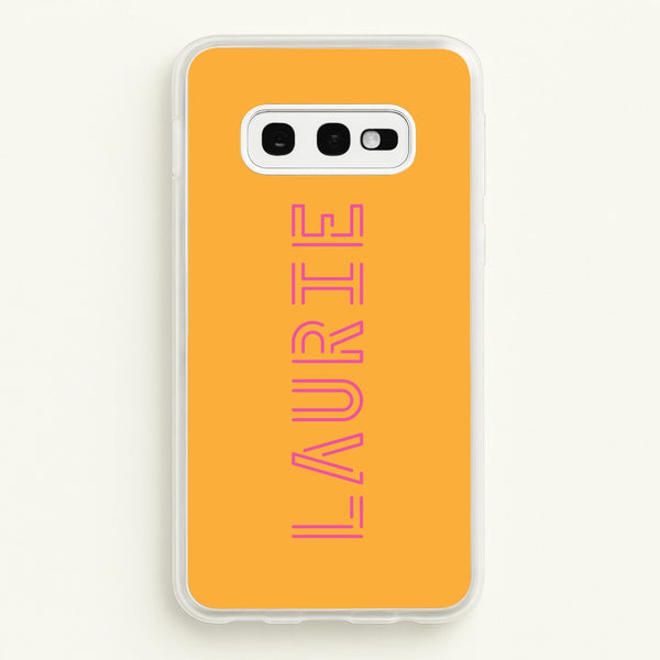 Neon Sign Personalised Name  - Personalised Phone Case for Galaxy S10e