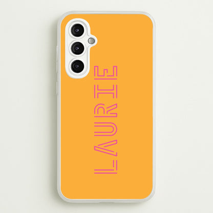 Neon Sign Personalised Name  - Personalised Phone Case for Galaxy A14