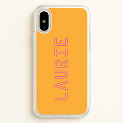 Neon Sign Personalised Name  - Personalised Phone Case for iPhone X / XS