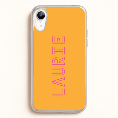 Neon Sign Personalised Name  - Personalised Phone Case for iPhone XR