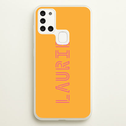 Neon Sign Personalised Name  - Personalised Phone Case for Galaxy A21s