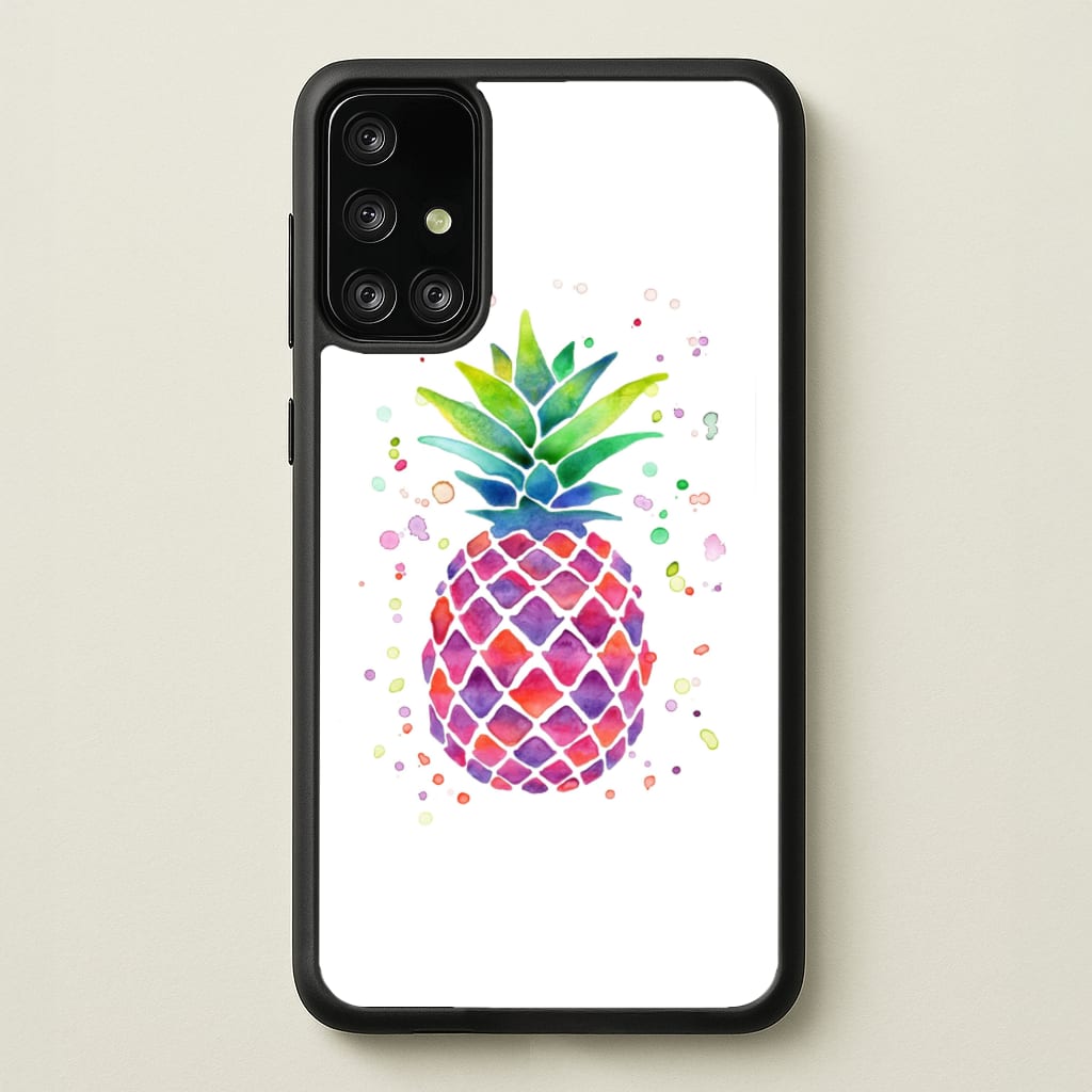 Watercolour Pineapple  - Caspar Lee Phone Case for Galaxy A71
