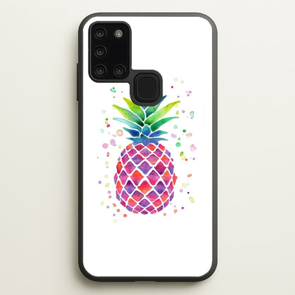 Watercolour Pineapple  - Caspar Lee Phone Case for Galaxy A21s