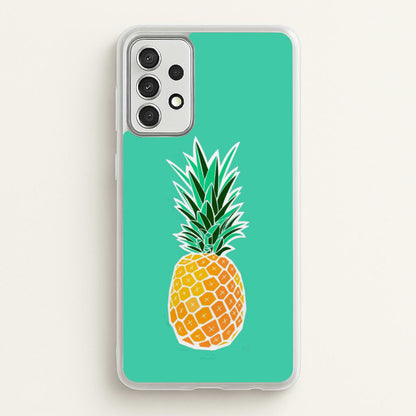 Cartoon Pineapple  - Caspar Lee Phone Case for Galaxy A52 / A52s