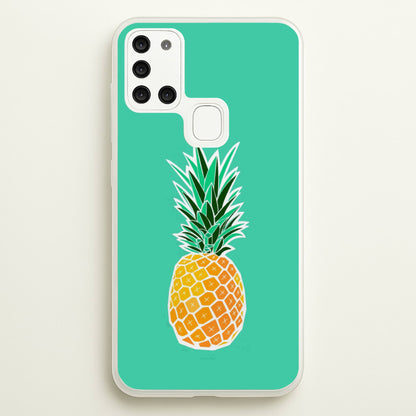 Cartoon Pineapple  - Caspar Lee Phone Case for Galaxy A21s