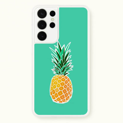 Cartoon Pineapple  - Caspar Lee Phone Case for Galaxy S21 Ultra