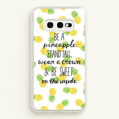 Be A Pineapple  - Caspar Lee Phone Case for Galaxy S10e