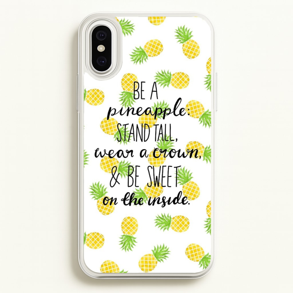 Be A Pineapple  - Caspar Lee Phone Case for iPhone XS Max