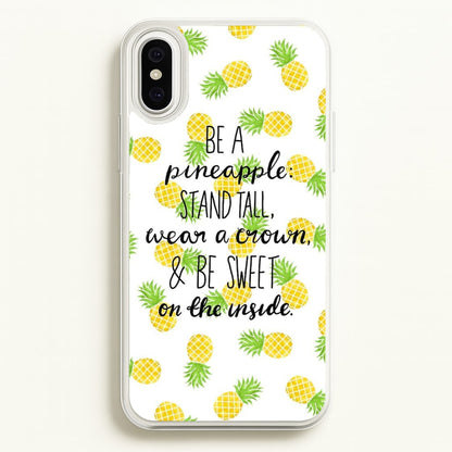 Be A Pineapple  - Caspar Lee Phone Case for iPhone XS Max