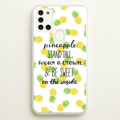 Be A Pineapple  - Caspar Lee Phone Case for Galaxy A21s
